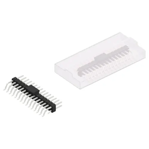 Jetzt Kaufen Stiftleiste, 30-polig, RM 2.54 mm, gerade, schwarz, 10052624