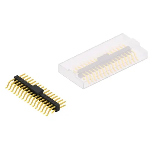 Stiftleiste, 32-polig, RM 2.54 mm, gerade, schwarz, 10052627 Gratis Versand