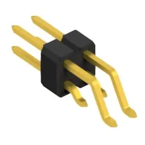 Stiftleiste, 4-polig, RM 2.54 mm, gerade, schwarz, 10052522 Billig