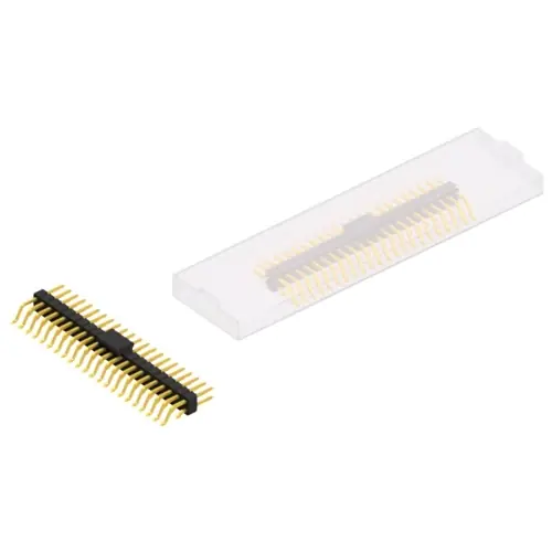 Preiswert Stiftleiste, 44-polig, RM 2.54 mm, gerade, schwarz, SL17SMD05844GBSM