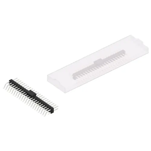 Stiftleiste, 44-polig, RM 2.54 mm, gerade, schwarz, SL17SMD05844ZBSM Garantierte Lieferung