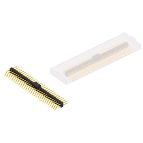 Stiftleiste, 60-polig, RM 2.54 mm, gerade, schwarz, SL17SMD05860GBSM Neu Im Sortiment