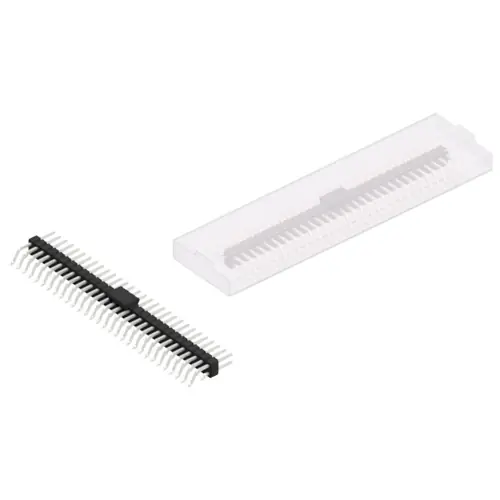 Neu Stiftleiste, 60-polig, RM 2.54 mm, gerade, schwarz, SL17SMD05860ZBSM