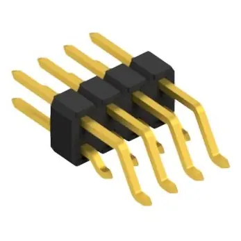 Stiftleiste, 8-polig, RM 2.54 mm, gerade, schwarz, 10052536 Echt