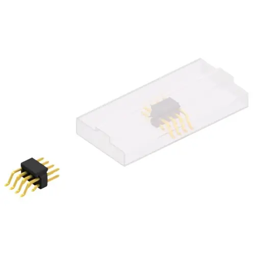 Stiftleiste, 8-polig, RM 2.54 mm, gerade, schwarz, 10052537 Rabatt