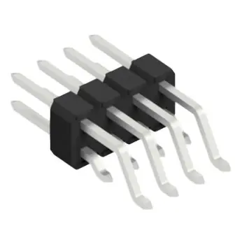 Stiftleiste, 8-polig, RM 2.54 mm, gerade, schwarz, 10052541 Rabatt