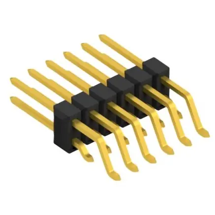 Stiftleiste, 12-polig, RM 2.54 mm, gerade, schwarz, 10052693 Sonderangebot