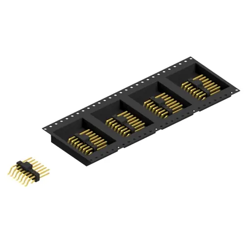 Stiftleiste, 14-polig, RM 2.54 mm, gerade, schwarz, SL17SMD08314GBTR Kostenloser Versand