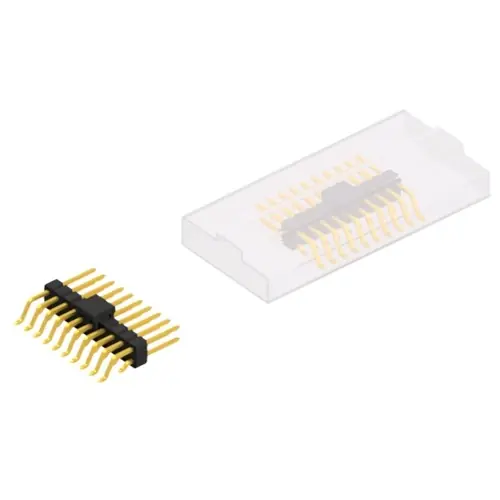 Stiftleiste, 20-polig, RM 2.54 mm, gerade, schwarz, 10052722 Solange Der Vorrat Reicht