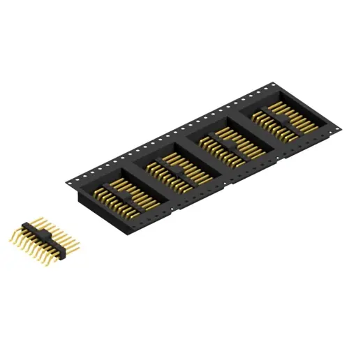 Kracherpreis Stiftleiste, 20-polig, RM 2.54 mm, gerade, schwarz, SL17SMD08320GBTR