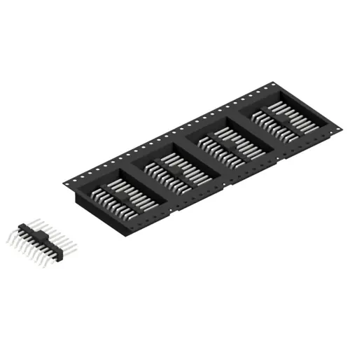 Kostenloser Versand Stiftleiste, 20-polig, RM 2.54 mm, gerade, schwarz, SL17SMD08320ZBTR