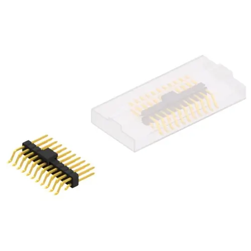 Top-Angebot Stiftleiste, 22-polig, RM 2.54 mm, gerade, schwarz, 10052729