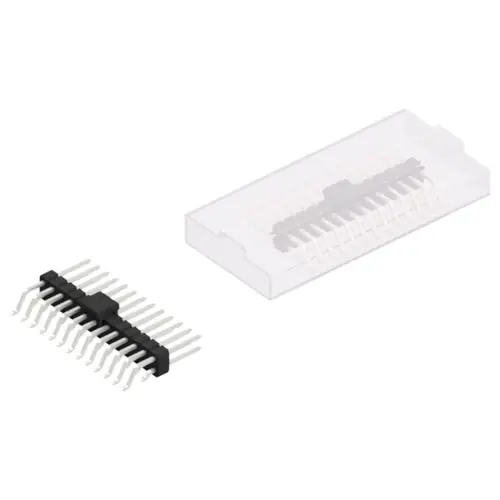 Stiftleiste, 26-polig, RM 2.54 mm, gerade, schwarz, 10052746 Knallerangebot