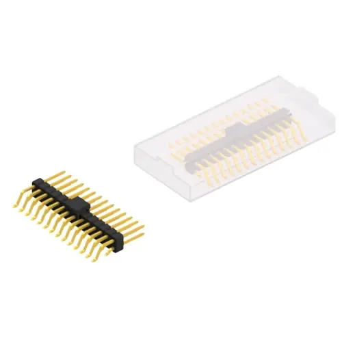 Stiftleiste, 28-polig, RM 2.54 mm, gerade, schwarz, 10052749 Beliebt