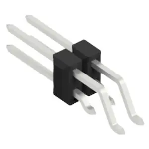 Schnäppchen Stiftleiste, 4-polig, RM 2.54 mm, gerade, schwarz, 10052668