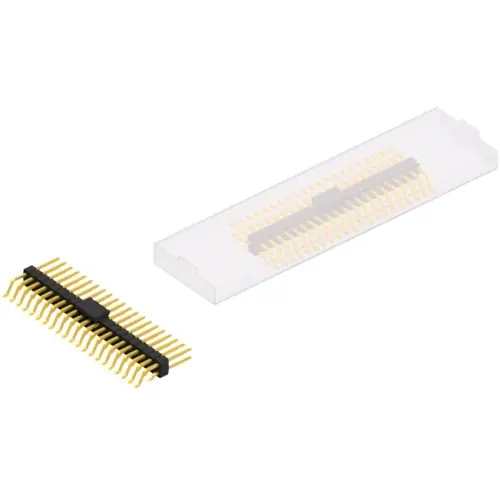 Preisknaller Stiftleiste, 42-polig, RM 2.54 mm, gerade, schwarz, SL17SMD08342GBSM