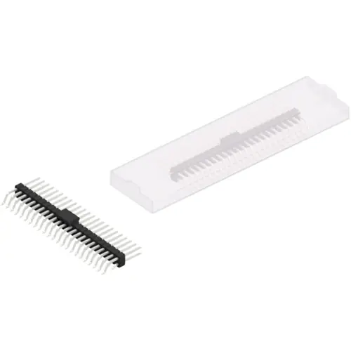 Stiftleiste, 46-polig, RM 2.54 mm, gerade, schwarz, SL17SMD08346ZBSM Neu Im Sortiment