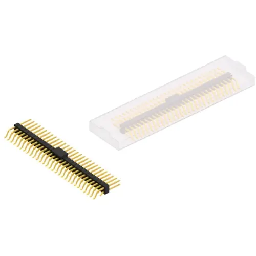 Wochenendangebot Stiftleiste, 58-polig, RM 2.54 mm, gerade, schwarz, SL17SMD08358GBSM