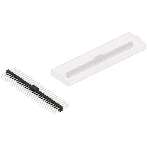 Rabatt Stiftleiste, 60-polig, RM 2.54 mm, gerade, schwarz, SL17SMD08360ZBSM