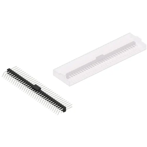 Stiftleiste, 64-polig, RM 2.54 mm, gerade, schwarz, SL17SMD08364ZBSM Knallerangebot