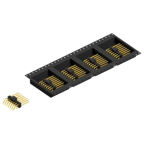 Sonderaktion Stiftleiste, 14-polig, RM 2.54 mm, gerade, schwarz, SL17SMD10914GBTR