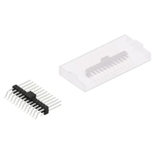 Neu Stiftleiste, 24-polig, RM 2.54 mm, gerade, schwarz, 10052863