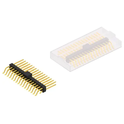 Stiftleiste, 32-polig, RM 2.54 mm, gerade, schwarz, 10052884 Preisknaller