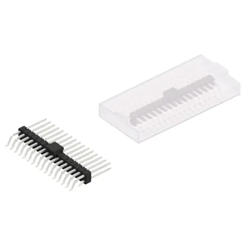 Aktuell Stiftleiste, 32-polig, RM 2.54 mm, gerade, schwarz, 10052888