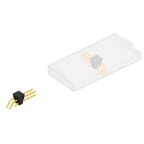 Stiftleiste, 4-polig, RM 2.54 mm, gerade, schwarz, 10052796 Preis Gesenkt