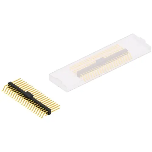 Stiftleiste, 42-polig, RM 2.54 mm, gerade, schwarz, SL17SMD10942GBSM Beliebt