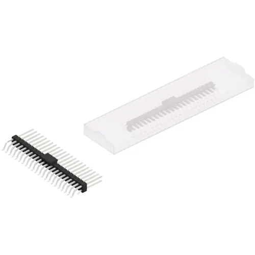 Schnäppchen Stiftleiste, 44-polig, RM 2.54 mm, gerade, schwarz, SL17SMD10944ZBSM