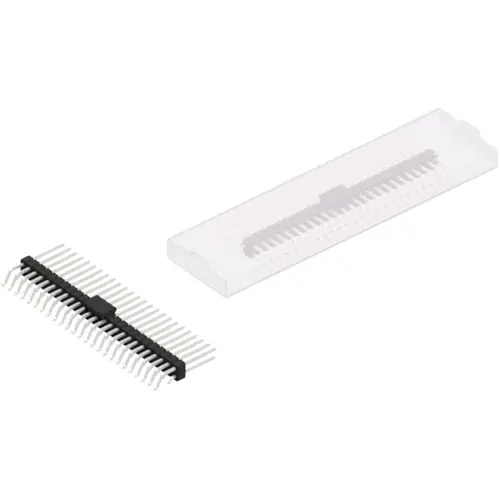 Begrenztes Angebot Stiftleiste, 50-polig, RM 2.54 mm, gerade, schwarz, SL17SMD10950ZBSM