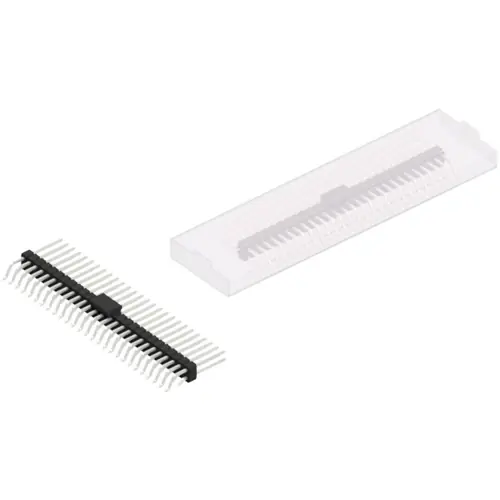 Finale Aktion Stiftleiste, 54-polig, RM 2.54 mm, gerade, schwarz, SL17SMD10954ZBSM