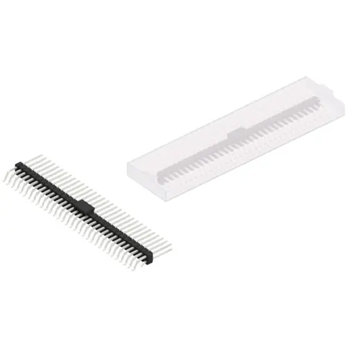 Stiftleiste, 64-polig, RM 2.54 mm, gerade, schwarz, SL17SMD10964ZBSM Geprüft