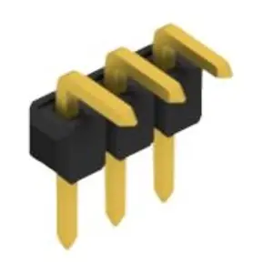 Top-Seller Stiftleiste, 3-polig, RM 2.54 mm, abgewinkelt, schwarz, 10052919