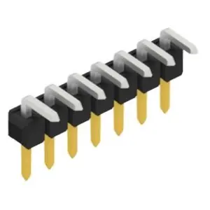 Markenware Stiftleiste, 7-polig, RM 2.54 mm, abgewinkelt, schwarz, 10052930