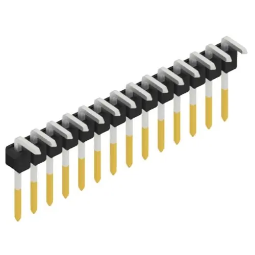 Top-Preis Stiftleiste, 14-polig, RM 2.54 mm, abgewinkelt, schwarz, 10052989