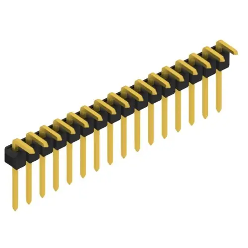 Echt Stiftleiste, 16-polig, RM 2.54 mm, abgewinkelt, schwarz, 10080313