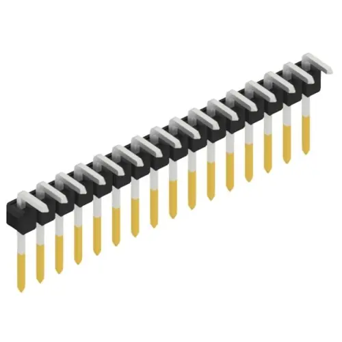 Letzte Chance Stiftleiste, 16-polig, RM 2.54 mm, abgewinkelt, schwarz, SL1808216S