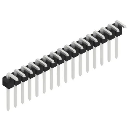 Stiftleiste, 16-polig, RM 2.54 mm, abgewinkelt, schwarz, 10052993 Bestseller