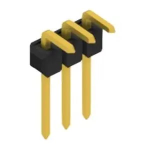 Finale Aktion Stiftleiste, 3-polig, RM 2.54 mm, abgewinkelt, schwarz, 10052960