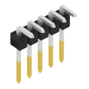 Rabatt Stiftleiste, 5-polig, RM 2.54 mm, abgewinkelt, schwarz, 10052968