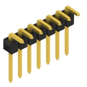 Stiftleiste, 7-polig, RM 2.54 mm, abgewinkelt, schwarz, 10052972 Neuheit
