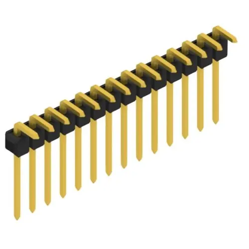 Stiftleiste, 14-polig, RM 2.54 mm, abgewinkelt, schwarz, 10053038 Nur Für Kurze Zeit