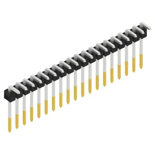 Stiftleiste, 19-polig, RM 2.54 mm, abgewinkelt, schwarz, SL1810819S Sofort Bestellen