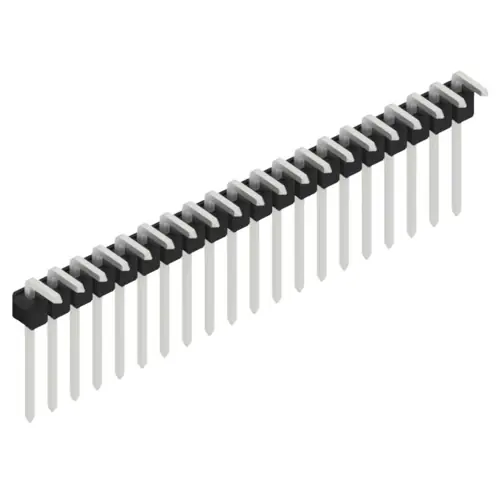 Sichere Zahlung Stiftleiste, 20-polig, RM 2.54 mm, abgewinkelt, schwarz, 10053046