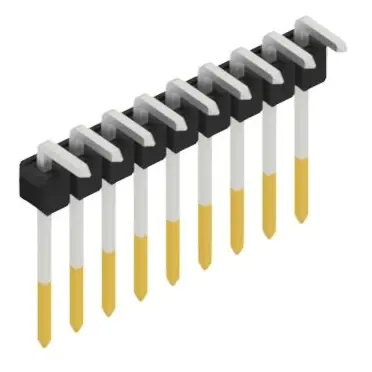 Bestseller Stiftleiste, 9-polig, RM 2.54 mm, abgewinkelt, schwarz, 10053030