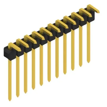 Sonderaktion Stiftleiste, 11-polig, RM 2.54 mm, abgewinkelt, schwarz, SL1813211G