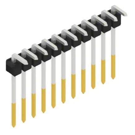 Stiftleiste, 11-polig, RM 2.54 mm, abgewinkelt, schwarz, SL1813211S Abverkauf