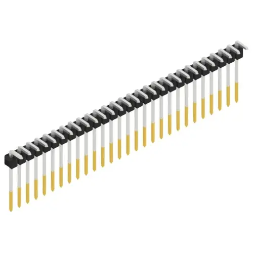 Markenprodukt Stiftleiste, 28-polig, RM 2.54 mm, abgewinkelt, schwarz, SL1813228S
